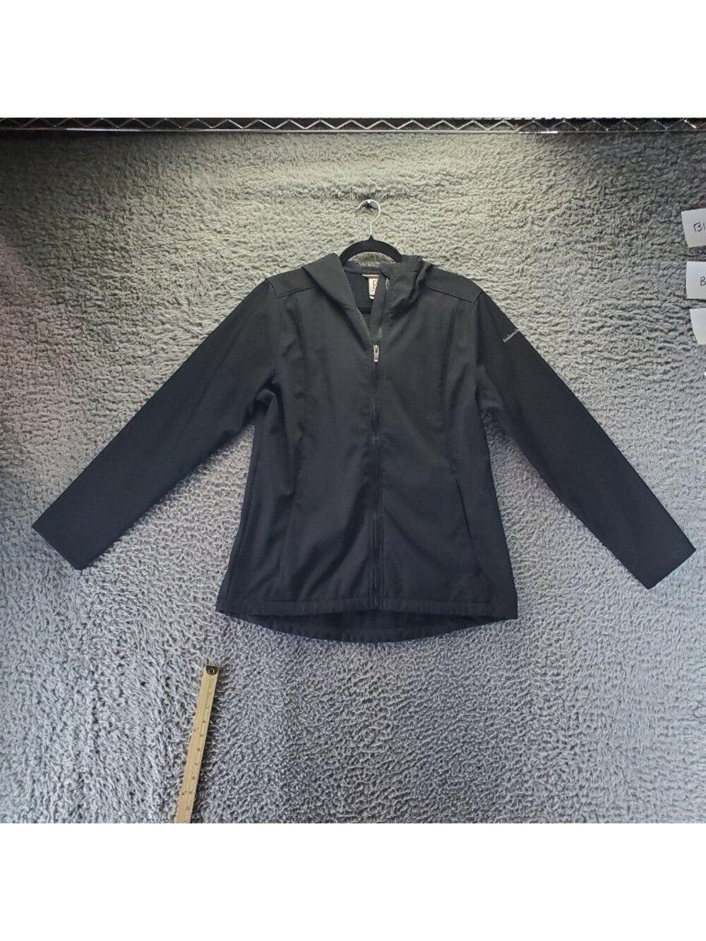Avalanche Jacket Womens Large Black Outdoor Full-Zip Hooded Lightweight